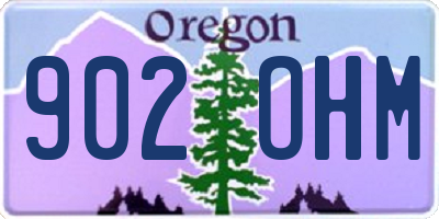 OR license plate 902OHM
