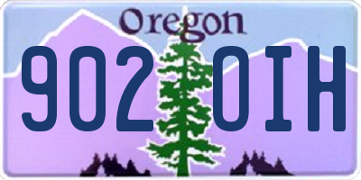OR license plate 902OIH