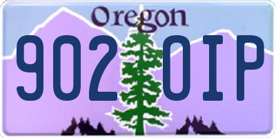 OR license plate 902OIP
