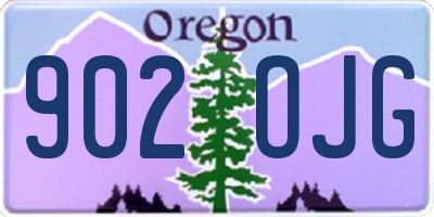 OR license plate 902OJG