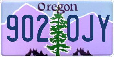 OR license plate 902OJY