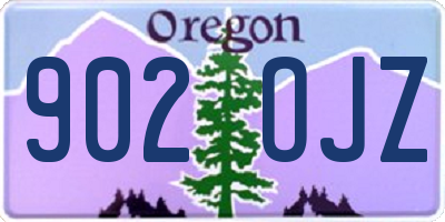 OR license plate 902OJZ