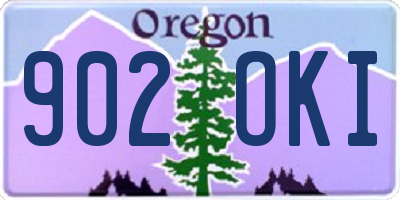 OR license plate 902OKI