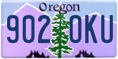 OR license plate 902OKU