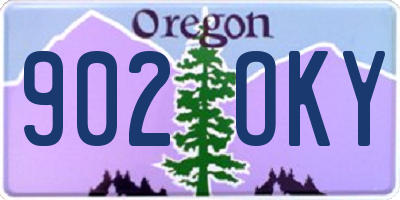 OR license plate 902OKY