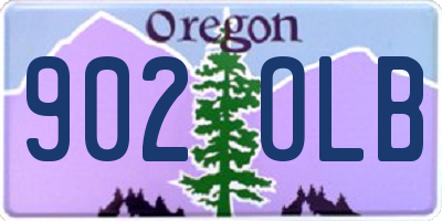 OR license plate 902OLB