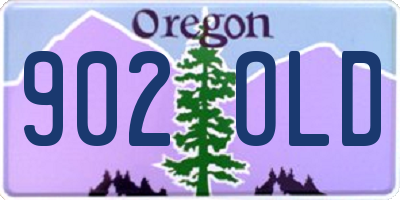 OR license plate 902OLD