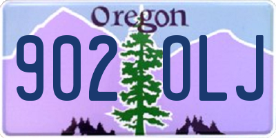 OR license plate 902OLJ