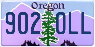 OR license plate 902OLL