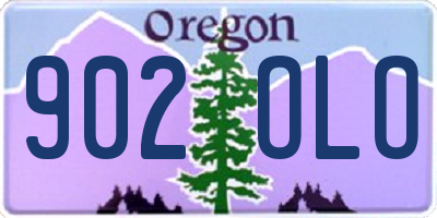 OR license plate 902OLO