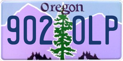 OR license plate 902OLP