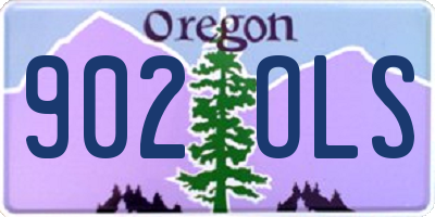 OR license plate 902OLS