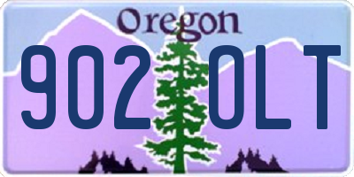 OR license plate 902OLT