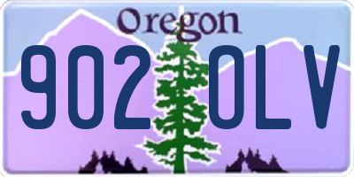 OR license plate 902OLV