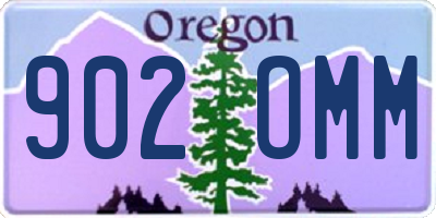 OR license plate 902OMM