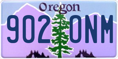 OR license plate 902ONM