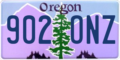OR license plate 902ONZ