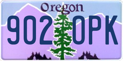 OR license plate 902OPK