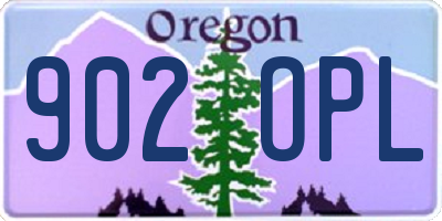 OR license plate 902OPL
