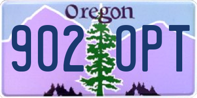 OR license plate 902OPT