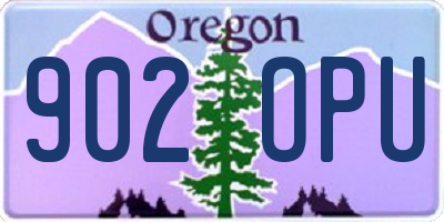 OR license plate 902OPU