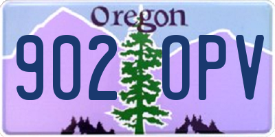 OR license plate 902OPV