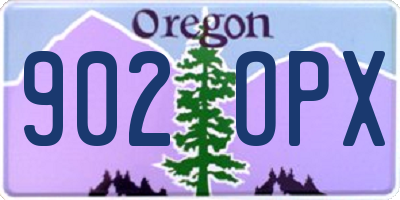 OR license plate 902OPX