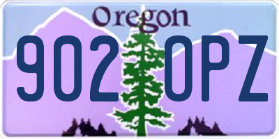 OR license plate 902OPZ