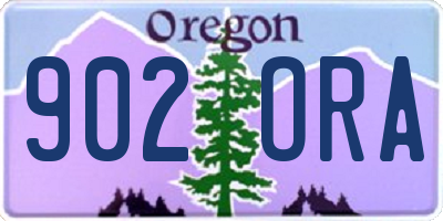 OR license plate 902ORA