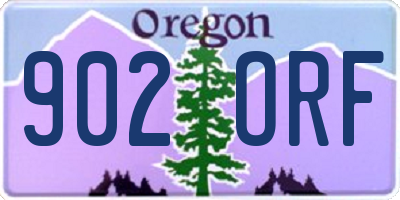 OR license plate 902ORF