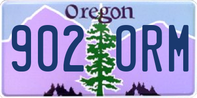 OR license plate 902ORM