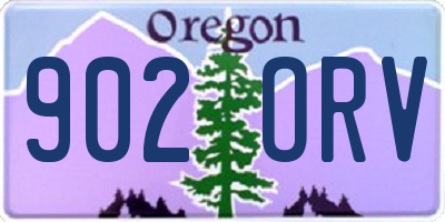 OR license plate 902ORV
