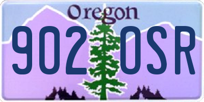 OR license plate 902OSR