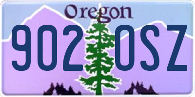 OR license plate 902OSZ