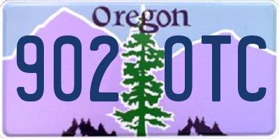 OR license plate 902OTC