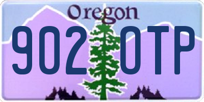 OR license plate 902OTP