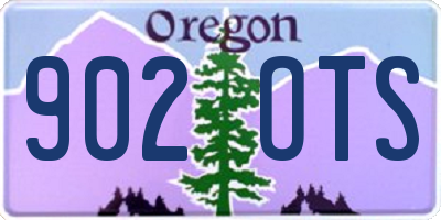 OR license plate 902OTS
