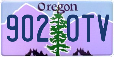 OR license plate 902OTV