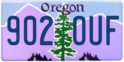 OR license plate 902OUF