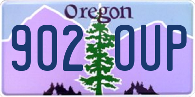 OR license plate 902OUP