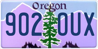 OR license plate 902OUX