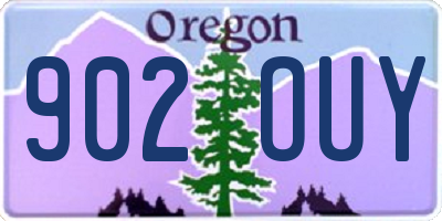 OR license plate 902OUY