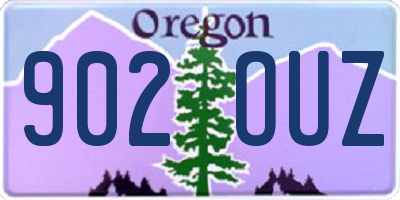 OR license plate 902OUZ