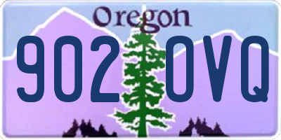 OR license plate 902OVQ