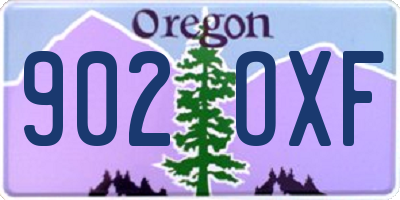 OR license plate 902OXF