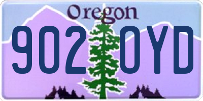 OR license plate 902OYD