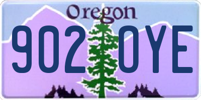 OR license plate 902OYE