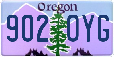OR license plate 902OYG