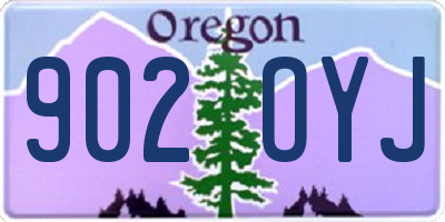 OR license plate 902OYJ
