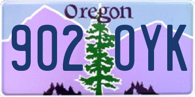 OR license plate 902OYK